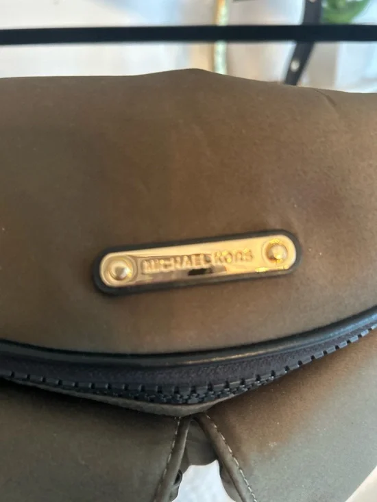 Army green MK Crossbody/belt bag with Gold Accents - Picture 4 of 4